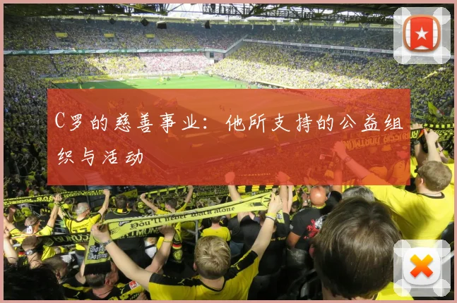 C罗的慈善事业：他所支持的公益组织与活动
